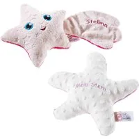 Heunec® Greifling Stellina, Sternschnuppe 40 cm + Plüschi, mauve/rosa (Set, 2-tlg), Made in Germany
