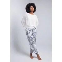 YC Fashion & Style Haremshose Pumphose mit Allover-Print – Bequeme Freizeithose mit Komfortbund mit elastischem Bund