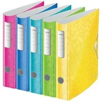 LEITZ Aktenordner 180° Active WOW, 5er-Set, A4, Rücken schmal