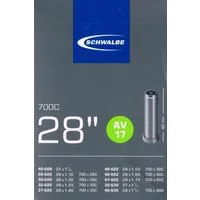 Schwalbe Fahrradschlauch Schwalbe AV 17 Schlauch 28" 622 AV17 Autoventil 28 Zoll, 1,50, 1,10, 1,30, 1 5/8, 1,75, 1,40, 1 3/8, 1,60, 1,20, 1,35