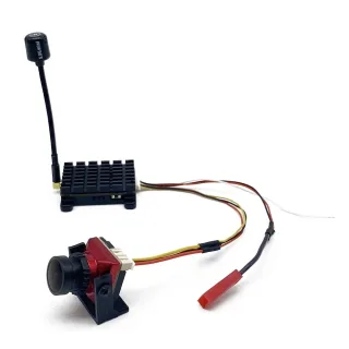 SLONWAKE 5.8G 48CH 1600mW Long Range FPV Transmitte VTX with 1500TVL AIO 130° Camera Support FatShark MMCX 2-4S Power fo