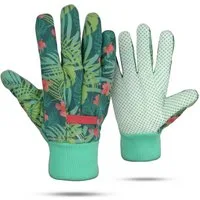 SPONTEX Gartenhandschuhe Schutzhandschuh Flower (2 Paar) Schutzhandschuh für Damen/Herren - Antirutsch Beschichtung