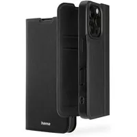 Hama Smartphone-Hülle Handytasche Booklet für Apple iPhone 16 Pro mit Kartenfächer, Schwarz, Standfunktion, Kartenfächer