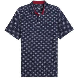 Puma - "Burgh" Poloshirt für Herren, Performance (Dunkel-Marineblau/Weiß)