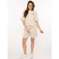 Zwillingsherz Sweathose "Feel Good Club" leichtes Sweatmaterial, Stickerei, Eingriffstaschen
