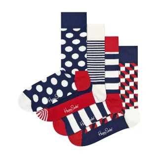 4er-Pack Herren- und Damen klassischen Design Socken Geschenkset