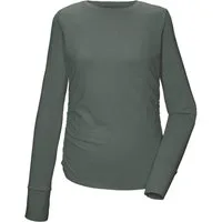 Killtec Langarmshirt KOS 173 WMN LS SHRT Atmungsaktiv, schnelltrocknend, dehnbar, Daumenlöcher, Raffung
