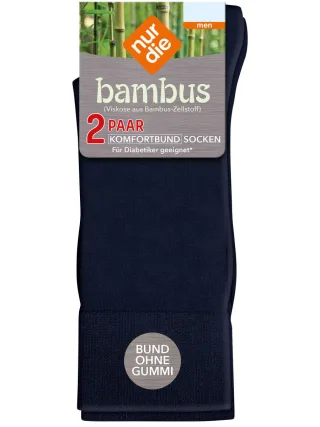 NUR DIE Herren Socken Bambus¹ Komfort 2er Pack