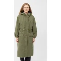 Derbe Langmantel Milby Canvas Jacke, Innentasche, Baumwolllining