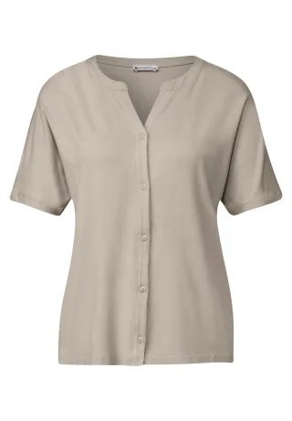 Street One - Shirt im Tunika-Look morning beige - Gr. - 40