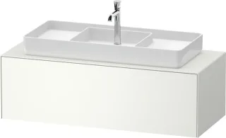 Duravit White Tulip Konsolenwaschtischunterbau wandhängend Weiß Seidenmatt 1300x550x408 mm - WT4977M WT4977M36360010