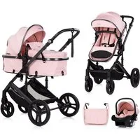 Chipolino Kombi-Kinderwagen Kinderwagen 3 in 1 Amore, Babyschale Adapter Wickeltasche Fußabdeckung
