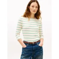 Tommy Hilfiger 3/4-Arm-Shirt NEW CODY SLIM BOAT-NECK mit Logostickerei