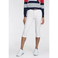 KangaROOS Caprijeans CAPRI-JEANS mit Gürtel (Set, mit abnehmbarem Gürtel) Skinny Fit, mit Schlitz, normale Leibhöhe