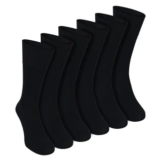 6er-Pack Herren Bambus Socken ohne Elasthan, weich, atmungsaktiv, täglicher Komfort