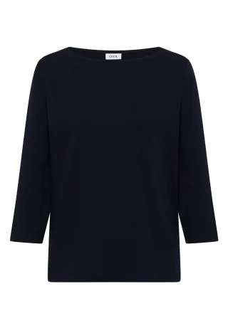 CECIL - Basic Shirt mit U-Boot-Ausschnitt urban dark blue - Gr. - L