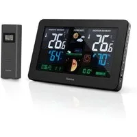 Hama Wetterstation Funk mit Außensensor Wettervorhersage USB-Ladefunktion Wetterstation