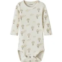 Lil' Atelier Langarmbody NBNGAVO EMO LS SLIM BODY LIL NOOS weiche Jersey Rippqualität