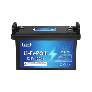[EU Direct] Y&H 12V 100Ah/200Ah/300Ah Lifepo4 Battery Pack with LCD Display USB Port BMS 3000+ Times Deep Cycles 1280Wh
