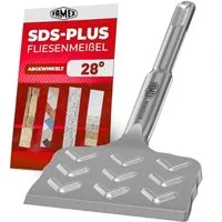 FAMEX Spatmeißel 8342 SDS Plus Fliesenmeissel, für SDS-Plus, (Fliesenmeißel, Hochleistungsstahl, 1-tlg., PROFESSIONAL, 28) 75x165 mm, abgewinkelt, breit