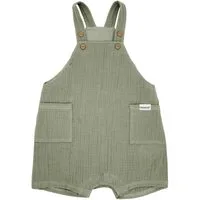 MAXIMO Stoffhose GOTS BABY-Latzshorts, Taschen Musselinstoff, Futter, Windelöffnung (1-tlg) Musselin