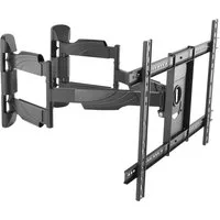 RICOO TV-Wandhalterung TV Wandhalterung robust neigbar schwenkbar S5364, (bis 70 Zoll, VESA 300x200 bis 600x400, 1-tlg., 45 kg Belastbarkeit, 37"-70" (94-178 cm) Bildschirm-Diagonale, Eckmontage, bis 120° schwenkbar, +8/-5° neigbar ausziehbar)
