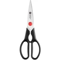 Zwilling Haushaltsschere TWIN L, L 20,5 cm, Schwarz, Edelstahl, Kunststoff, (1-tlg), integrierter Drehverschlussöffner, ergonomische Griffe
