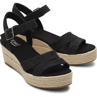 TOMS Audrey Textil Frauen Schwarz Wedges
