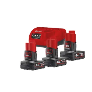 Milwaukee M12 Starterset NRG-Kit - Akku-Kit M12 NRG-603 - 4933459208