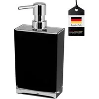bremermann Seifenspender Seifenspender XL mit ca. 500 ml Füllmenge, Kunststoff eckig, schwarz