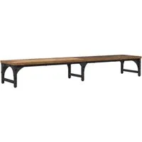 vidaXL Monitor-Halterung Monitor Halterung Altholz 105 x 23 x 15,5 cm Holzwerkstoff, (1-tlg)