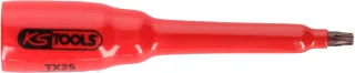KS Tools 3/8" Bit-Stecknuss mit Schutzisolierung für Torx-Schrauben, lang - 117.2466