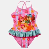 PAW PATROL Badeanzug Paw Patrol Mädchen Badeanzug Skye und Liberty Pink Blau Volant Mädchen Badeanzug PawPatrol 2-8 Jahre