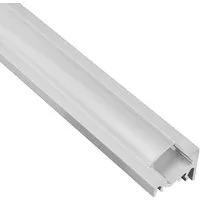 tktrading24 LED-Stripe-Profil A20 LED Profil Silber mit Abdeckung - Premium Eckprofil 30°