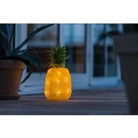 KONSTSMIDE Dekoobjekt Ananas für Außen (1 St), LED Acryl Ananas, 16 warm weiße Dioden