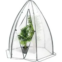Woltu Foliengewächshaus, BxTxH: 160 x 160 x 180,00 cm, PE halbtransparente Tomatenhaus, Winterschutz