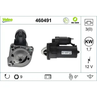 Valeo Starter 1,7 kW Fiat Ducato Iveco Daily