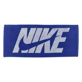 Nike - Handtuch, Jacquard, Grafikdruck (Königsblau/Weiß)