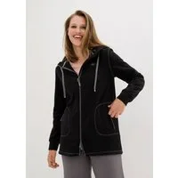 bonprix Fleecejacke A-Linien-Schnitt, Langarm-Design, aus 100% Polyester, Regular Fit