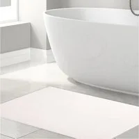 HAMMETEX Badematte rutschfeste Badvorleger, Höhe 7,5 mm, rutschhemmend beschichtet, strapazierfähig, Baumwolle, rechteckig, einfarbig, 100% Baumwolle, in 2 Größen erhältlich