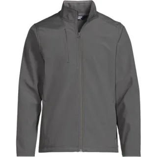 Softshell-Jacke, Herren,  Grau, Polyester, by Lands' End