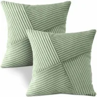 Amilian Kissenbezüge - 2er Set Kissenhüllen - Kissenbezug - Zierkissenbezüge, (2 Stück), 40x40 cm, Kissenhülle für Sofakissen, Dekokissen, Zierkissen, Kissen