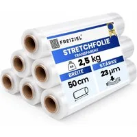 Freiziel Schutzfolie 6 x Stretchfolie 50cm 2,5kg 23my