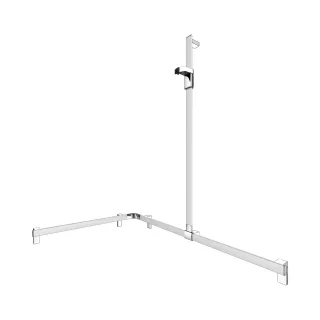 KEUCO AXESS Eck-Duschhandlauf 90° mit Brausestange, Metall, B: 115 H: 130,1 T: 85 cm, 35015170201 35015170201