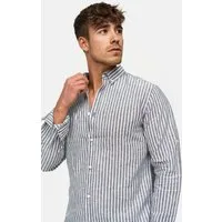 Indicode Langarmhemd Herren Brayden Herrenhemd Langarm mit Button-Down-Kragen