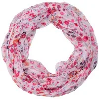 MIRROSI Loop Damen Schal mit Blümchen-Muster Weich, Schlauchschal, (zweimal um den Hals wickelbar, ca.45x75cm), Damen Halstuch ideal für Frühling, Sommer oder Herbst