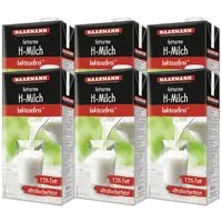 NAARMANN Milch, Naarmann laktosefreie haltbare Milch 1.5 Prozent Fett 1000ml 6er Pack