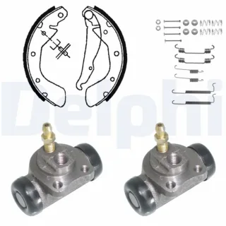 Delphi Bremsbacken vormontiert hinten Daewoo Espero Nexia Opel Astra Corsa Vectra