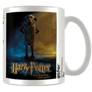 Harry Potter - Kaffeebecher Warning (Weiß/Blau/Gelb)