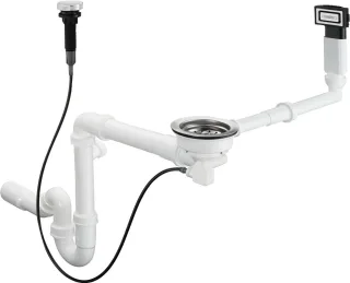 Hansgrohe Automatische Ab- und Überlaufgarnitur Einzelbecken Granit D16-11, 43937000 43937000
